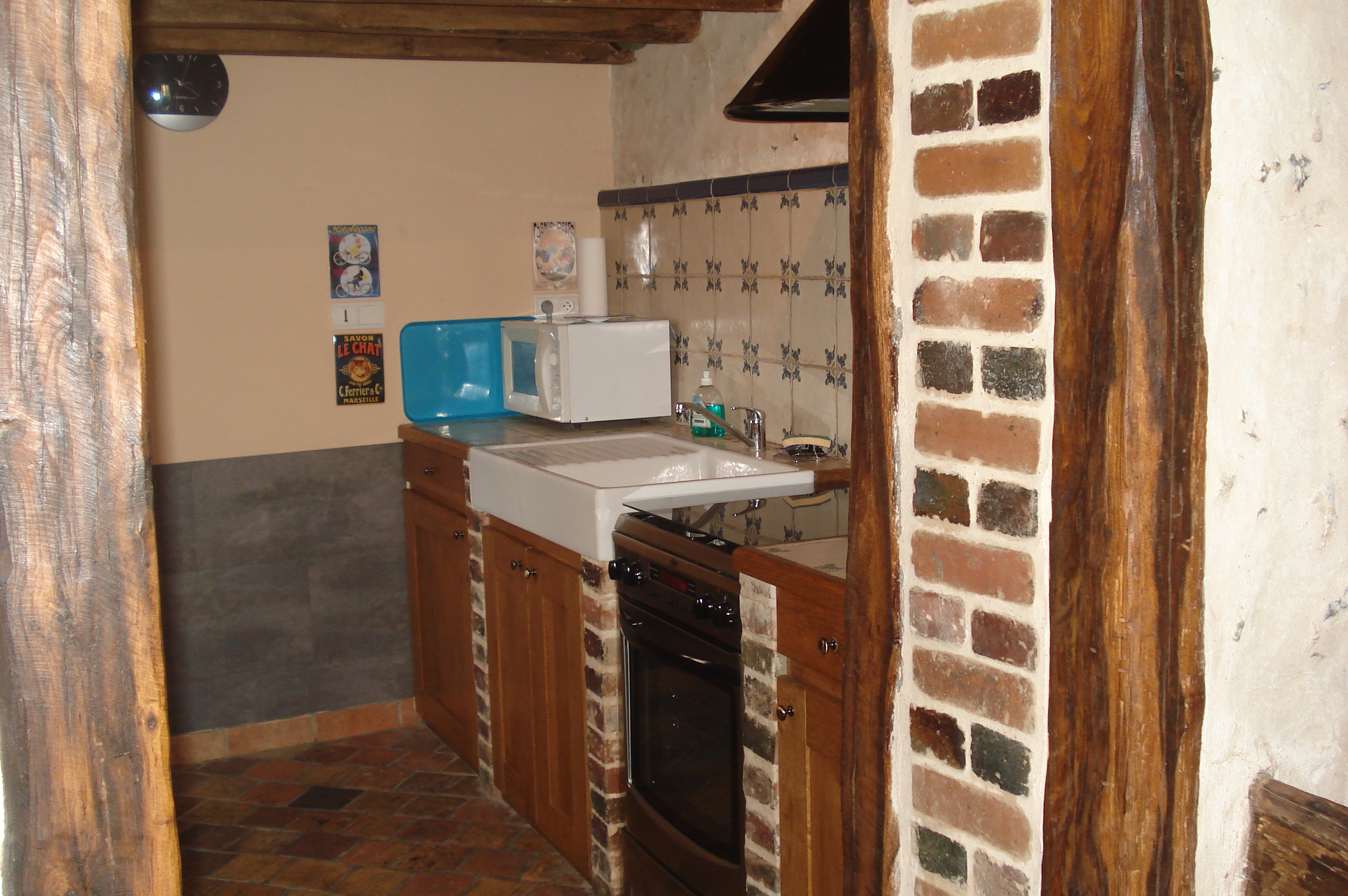 La cuisine �quip�e.