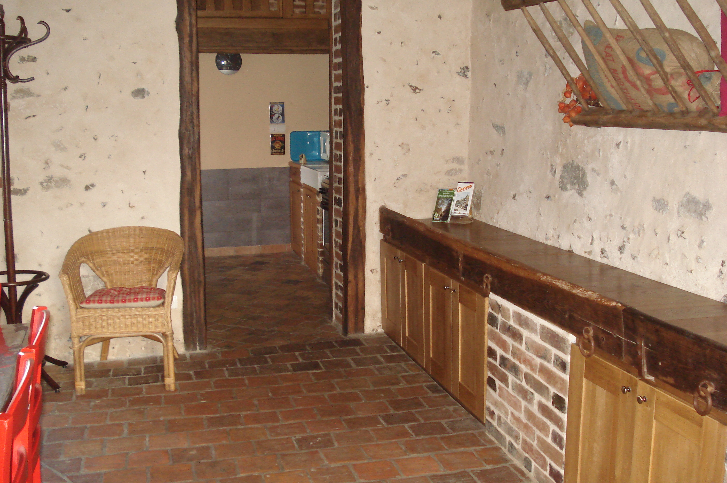 En direction de la salle.